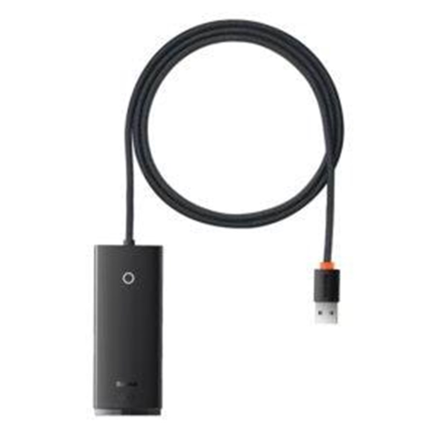 USB-Hubs - Baseus Lite Series USB do 4x USB 3.0 2m (black) USB-Hubs - USB 3.0 - 4 - Schwarz - WKQX030201