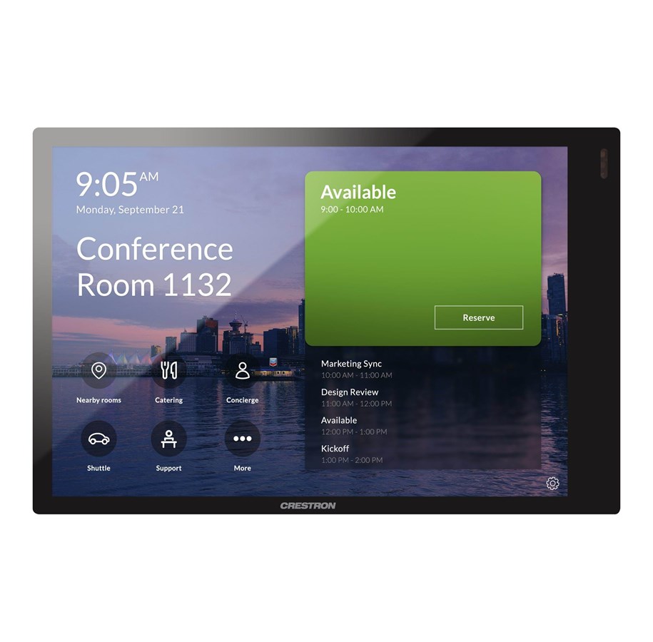 Wandhalterungen, AV-Halterungen & AV-Möbel - Crestron Electronics Crestron TSS-770 Series TSS-770-T-B-S-LB KIT - for Microsoft Teams - room manager - Bluetooth 802.11a/b/g/n/ac - smooth black - Max - recommended for - TSS-770-T-B-S-LB KIT