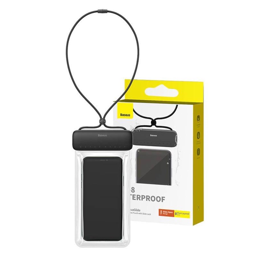 Handys - Cover & Cases - Baseus Waterproof phone case  AquaGlide (black) - P60263700113-00