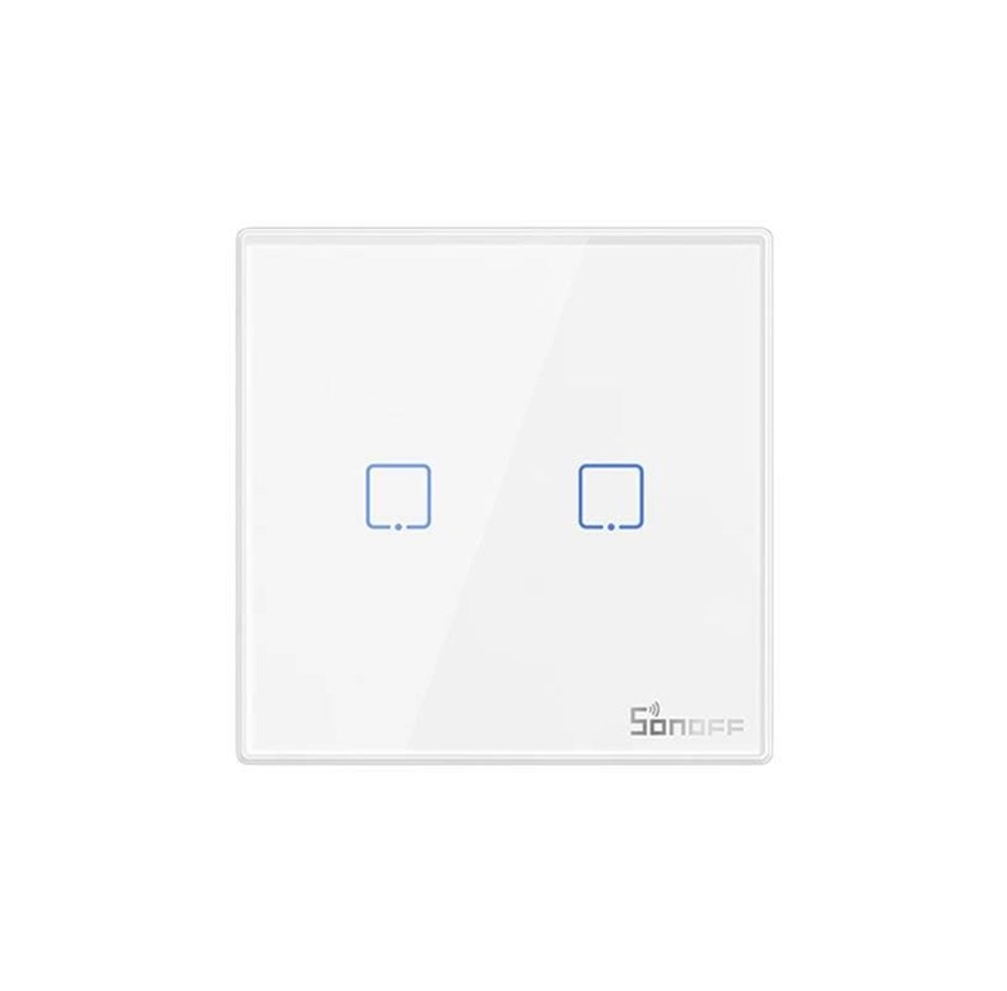 Smart-Home - Sonoff Smart Wireless Wall Switch  T2EU2C-RF 433MHz (2-channel) - M0802030010