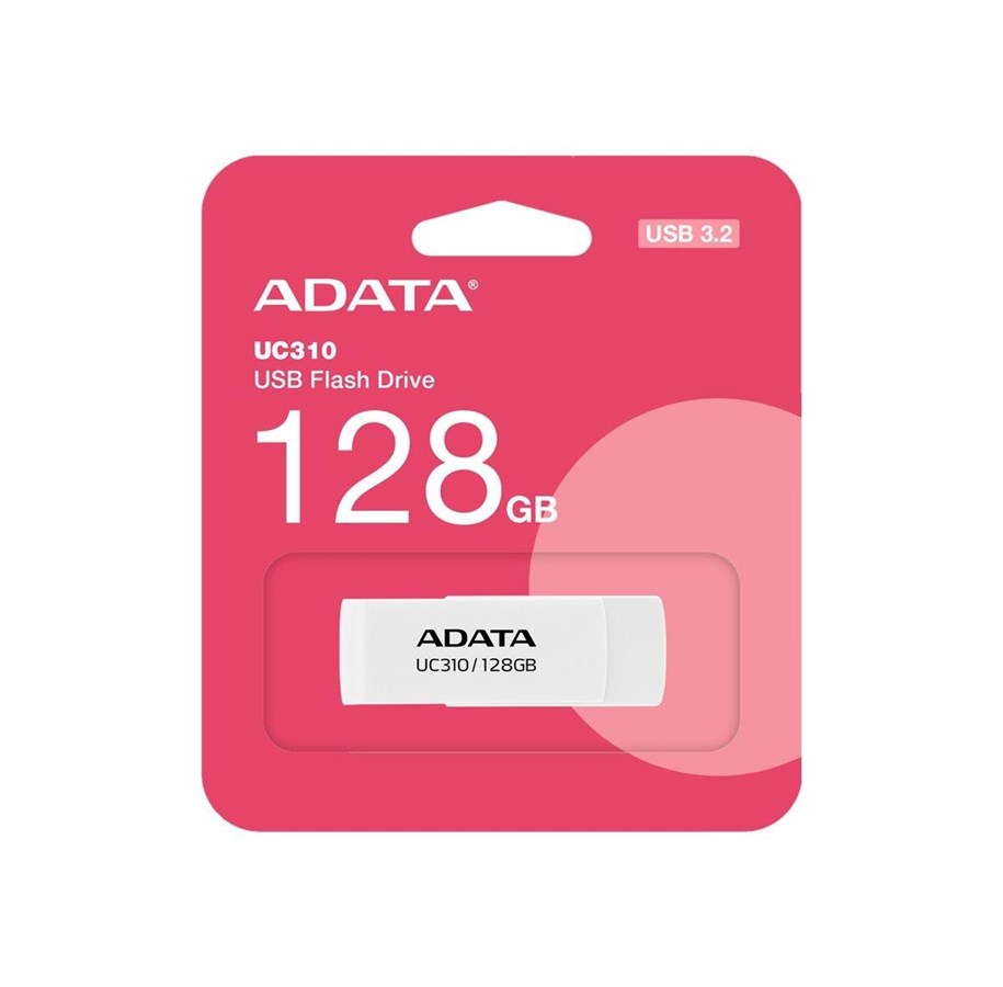 USB-Stick - A-Data UC310 - Weiß - 128GB - USB-Stick - UC310-128G-RWH