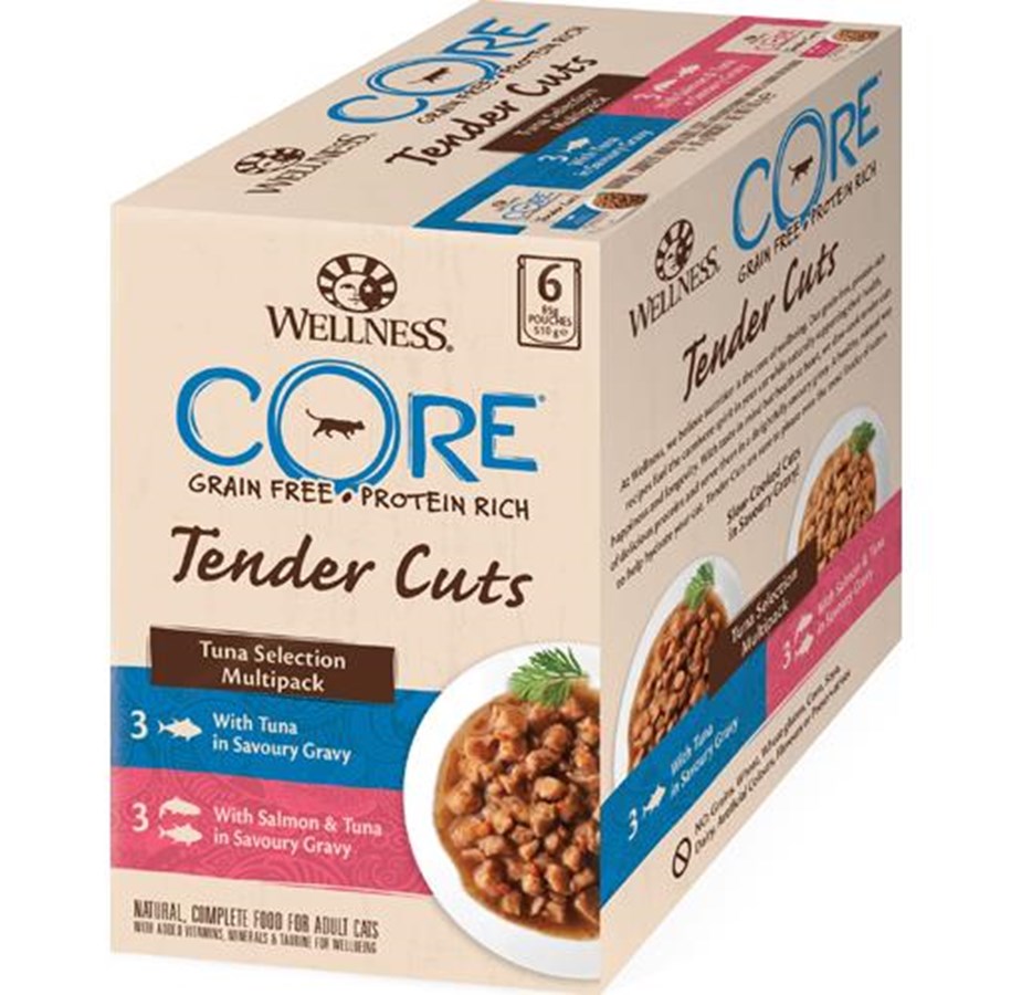 Katzen - CORE Tender Cuts Tuna Selection Multipack 510g - WCK2800510