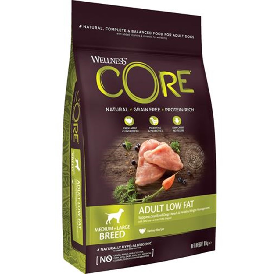 Hunde - CORE Adult Low Fat Turkey Medium/Large  10 kg - WCH101000