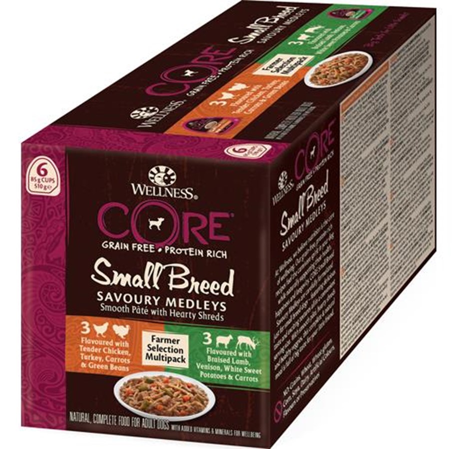 Hunde - CORE Small Breed Savoury Medleys Farmer Multipack (6x 85g) - WCH2600510