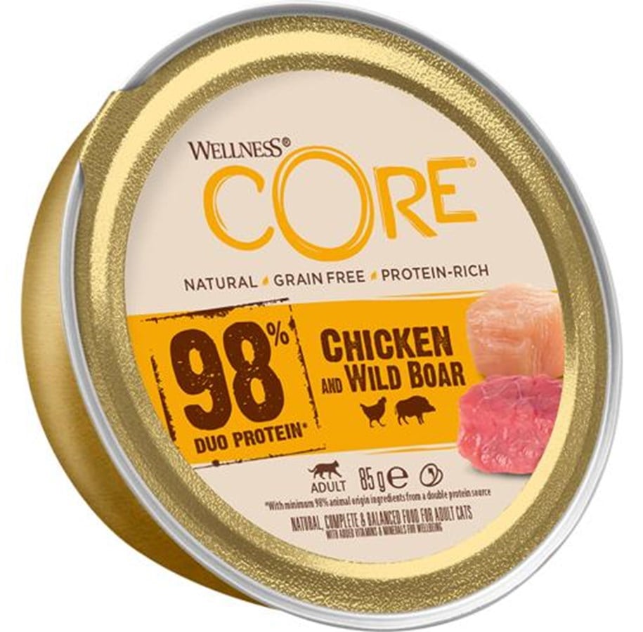 Katzen - CORE Cat 98 Chicken/Wild Boar Recipe 85 g - WCK3400085