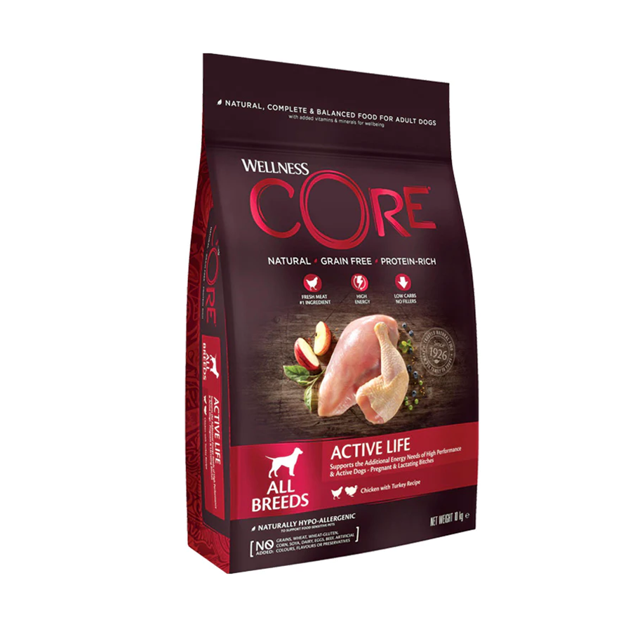 Hunde - CORE Adult Active Life All Breeds 10 kg - WCH111000