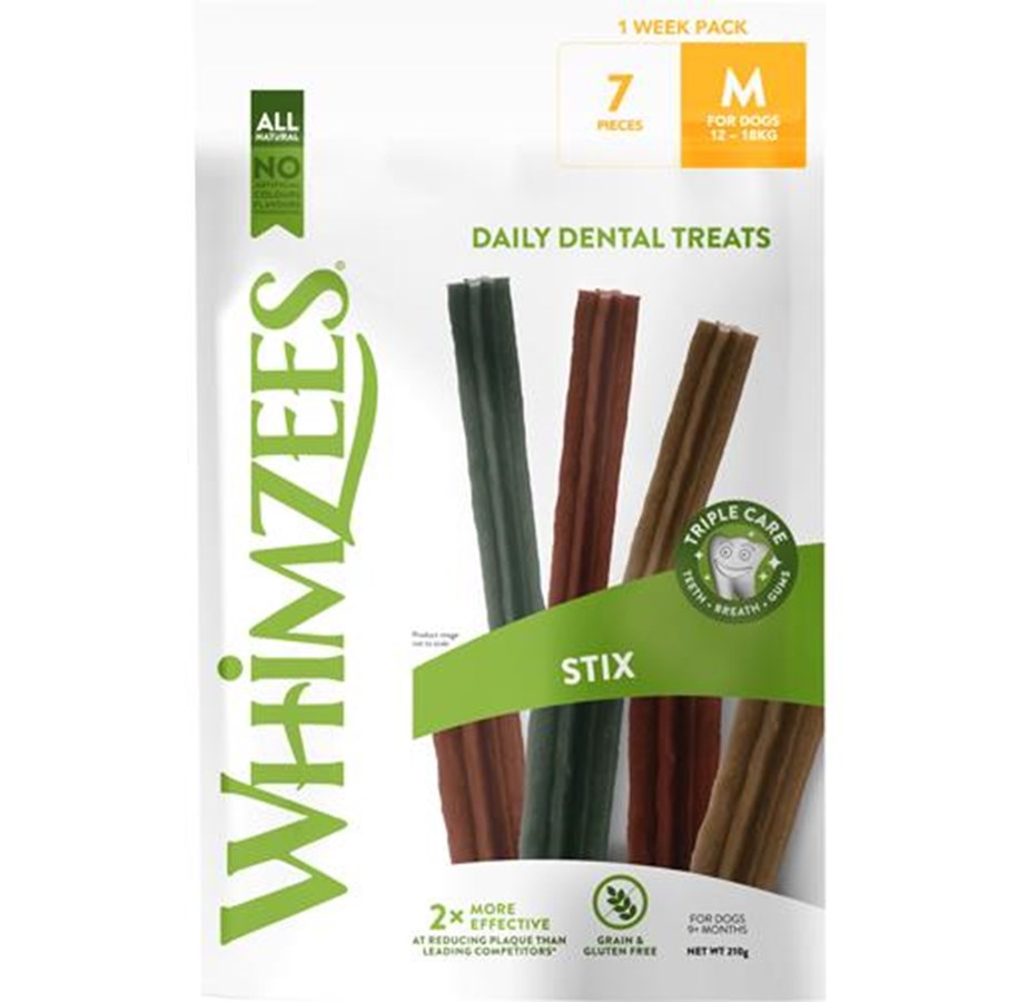 Hunde - Whimzees Stix M 7 stk 210 g WEEK MP - WH0700210