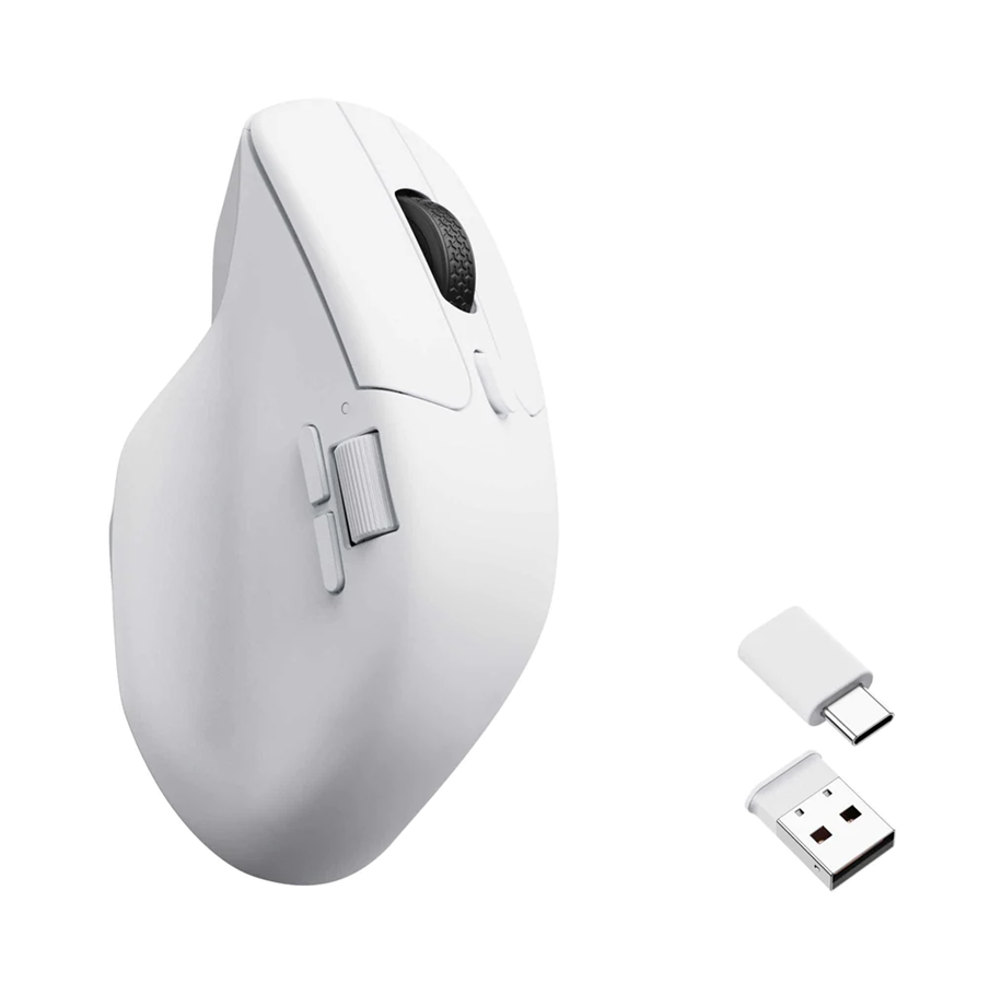Maus - Keychron M6 Wireless - Weiß - Ergonomische Maus (Weiß) - Ergonomische Maus (Weiß) - M6-A3