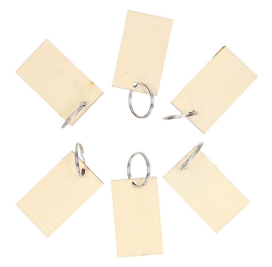 Holzspielzeug - Lobbes Wooden Keychains 6 pcs. - 927019