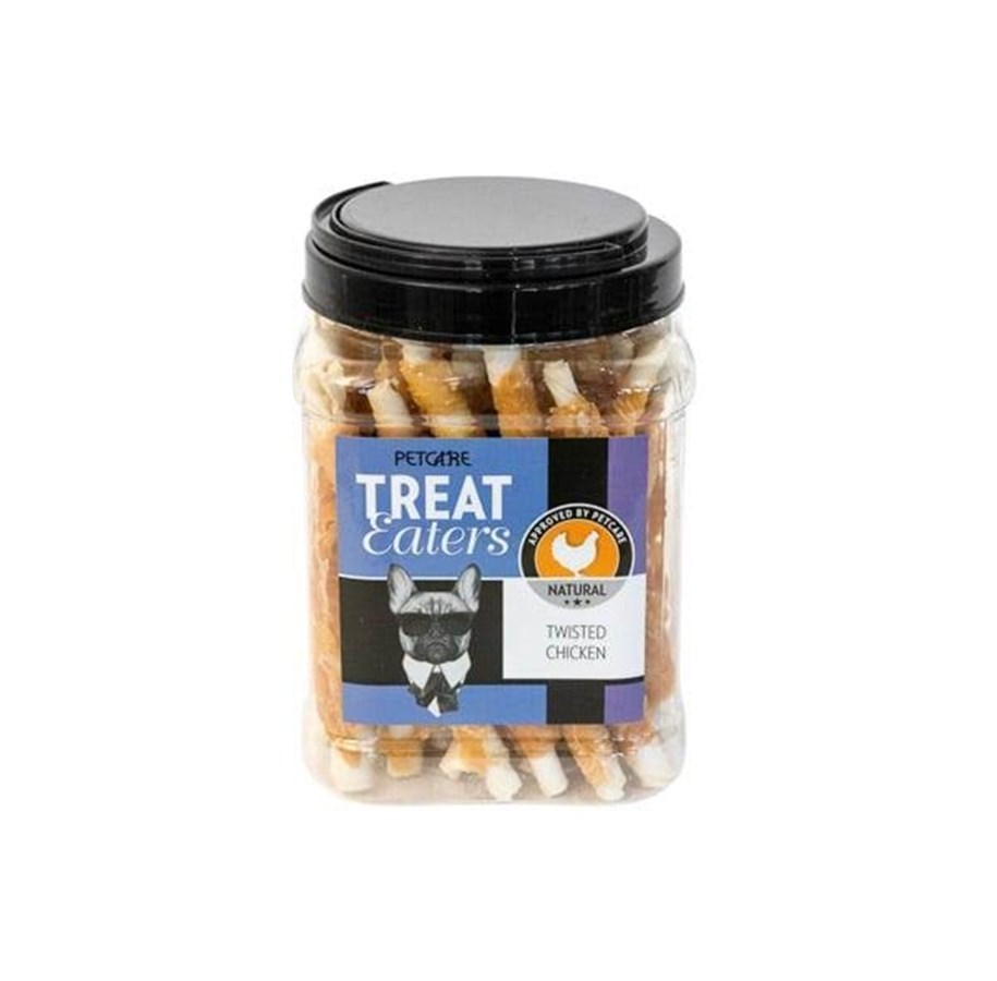Hunde - Treateaters Dogsnack Twisted chicken 400g - 21889
