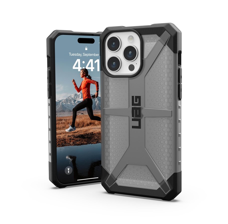 Handys - Cover & Cases - UAG Plasma ash - iPhone 15 Pro Max - 114304113131