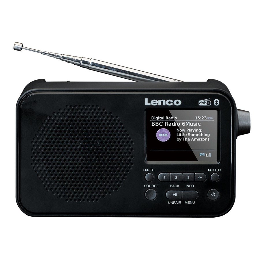 DAB, Netzwerk und Radiowecker - Lenco PDR-036 - DAB/DAB+/FM - PDR-036BK