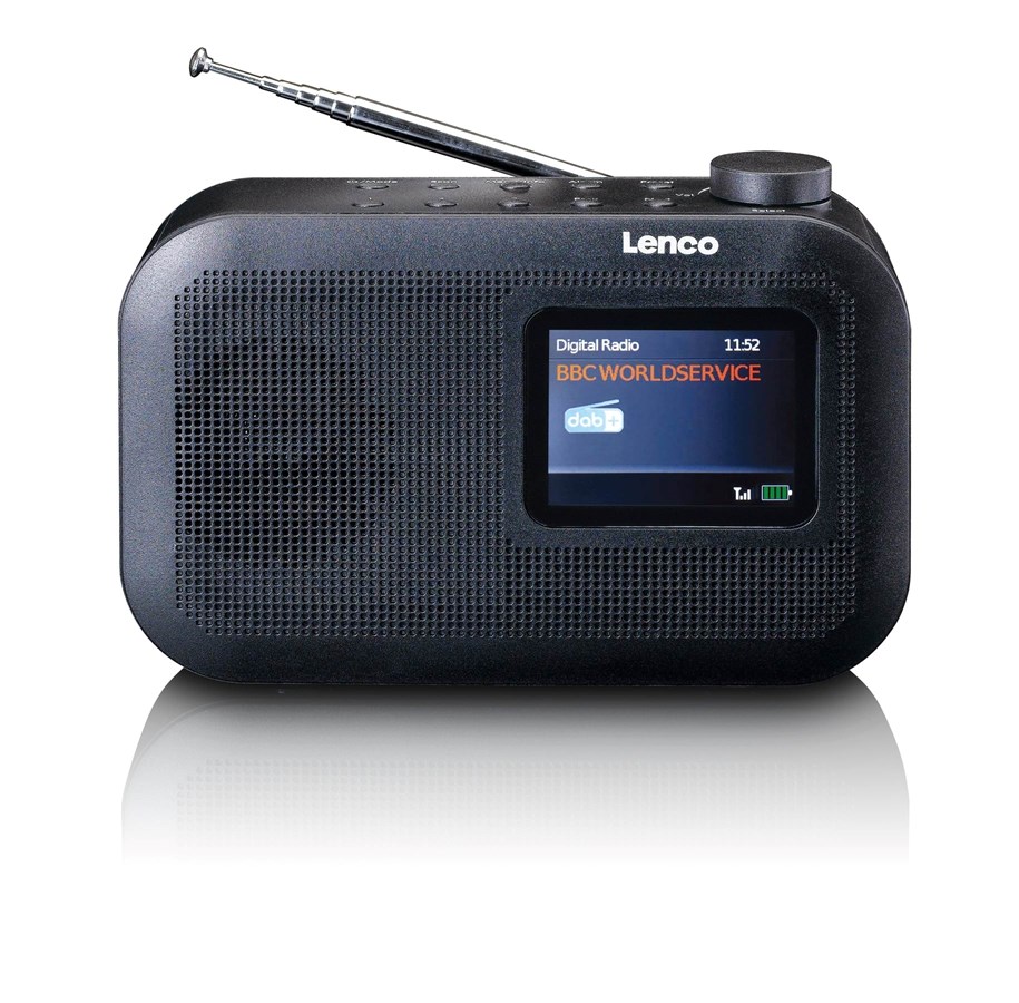 DAB, Netzwerk und Radiowecker - Lenco PDR-026BK - Portable DAB+/FM radio with Bluetooth® - Black - DAB/FM - PDR-026BK