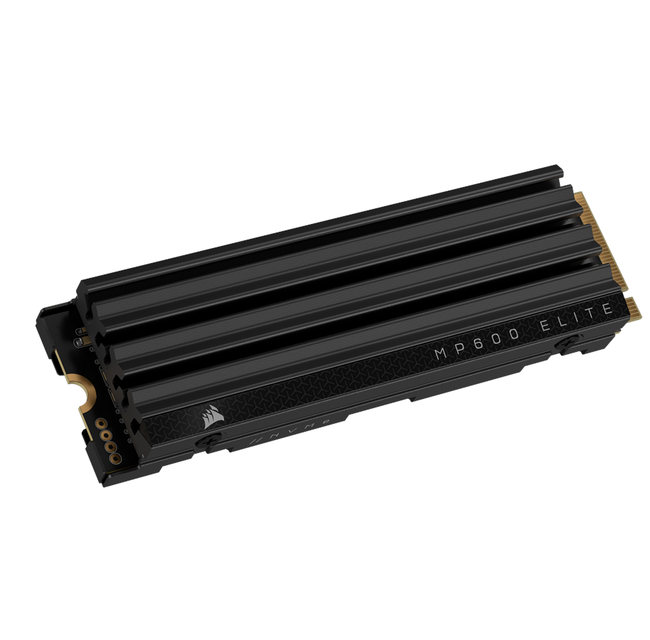SSD - Corsair MP600 ELITE SSD - 1TB - Mit Kühlkörper - M.2 2280 - PCIe 4.0 - CSSD-F1000GBMP600EHS