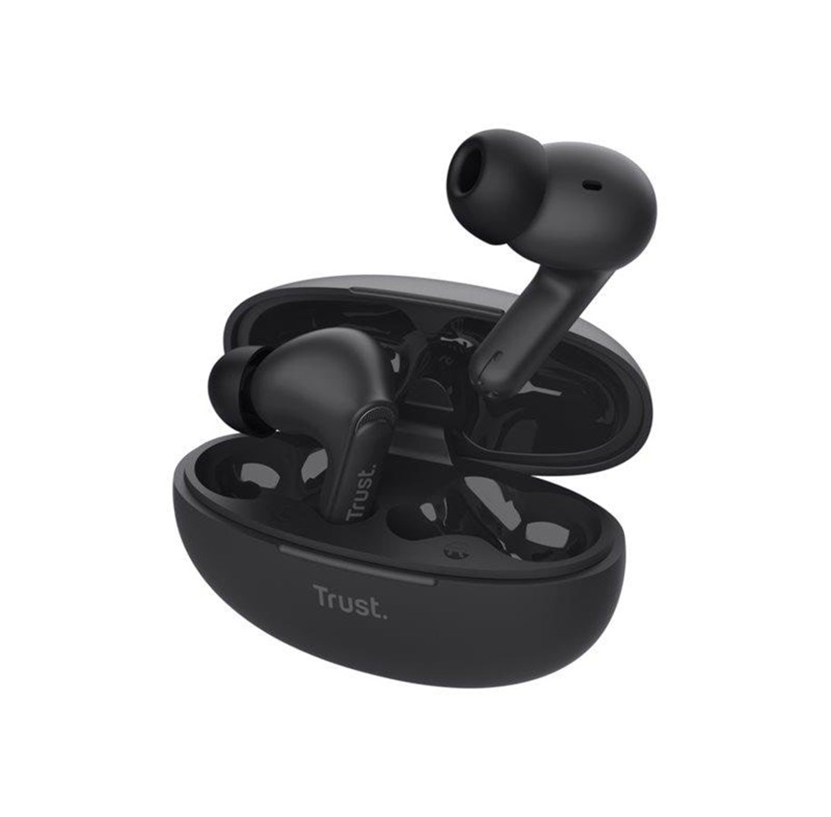 Kopfhörer/Headsets - Trust Yavi Bluetooth ENC - Black - 25296