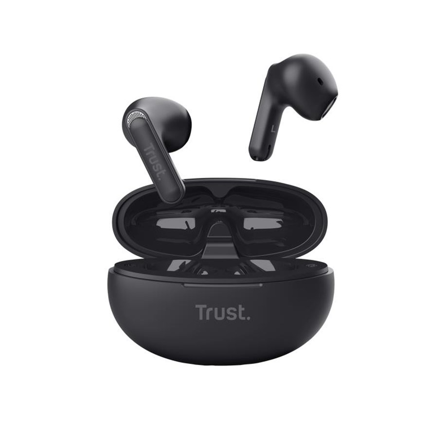 Kopfhörer/Headsets - Trust Yavi Bluetooth ENC - Black - 25298