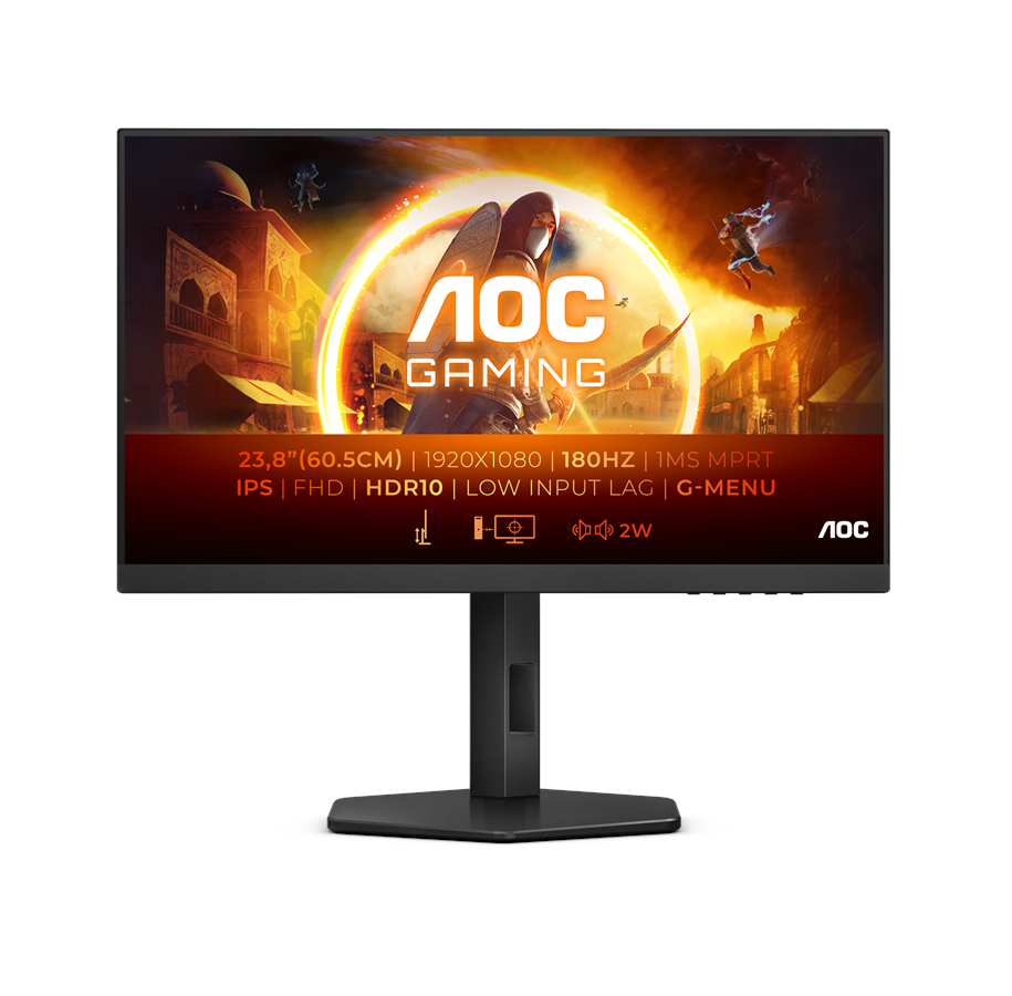 Monitor - 24" AOC 24G4X - 1920x1080 (FHD) - 180Hz - IPS *DEMO* - 24G4X