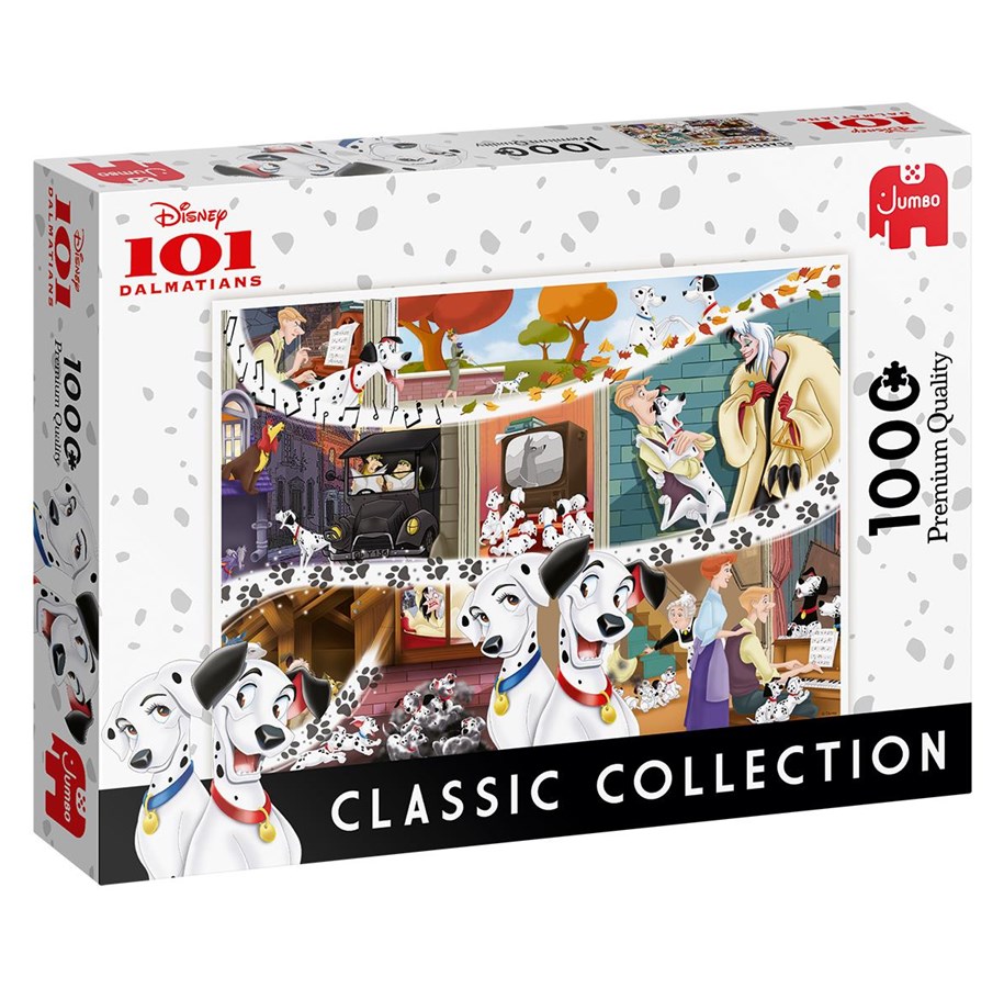 Puzzle - Jumbo Puzzle - Disney Classic Collection: 101 Dalmatians (1000 pcs) - JUM9487