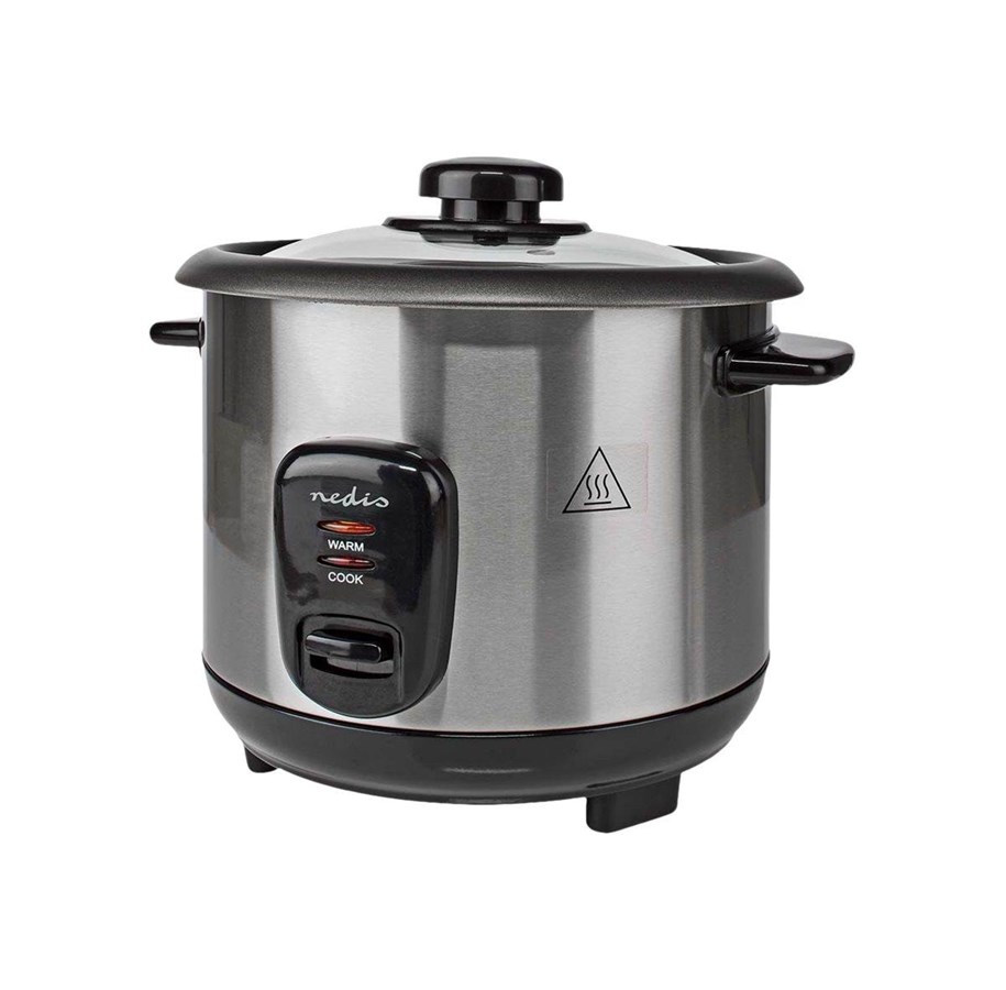 Andere Küchengeräte - Nedis KARC110AL - rice cooker - black / silver - KARC110AL