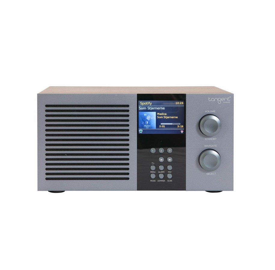 DAB, Netzwerk und Radiowecker - Tangent Radio Tre - Walnut - TANRADTREWN