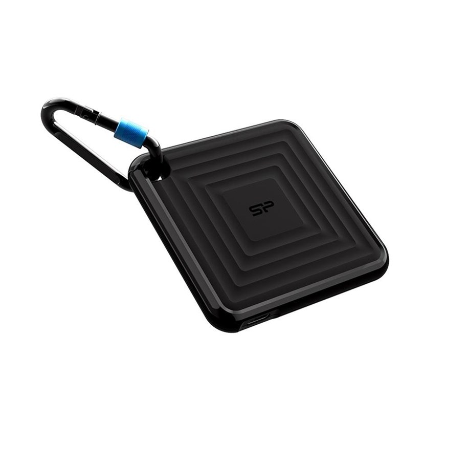 SSD - Silicon Power PC60 Portable SSD - 2TB - Schwarz - Extern SSD - USB 3.2 Gen 2 - SP020TBPSDPC60CK