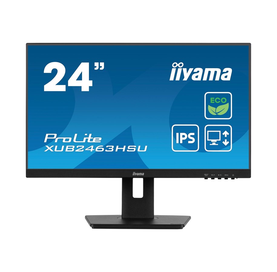 Monitor - 24" iiyama ProLite XUB2463HSU-B1 - 1920x1080 (FHD) - 100Hz - IPS - XUB2463HSU-B1