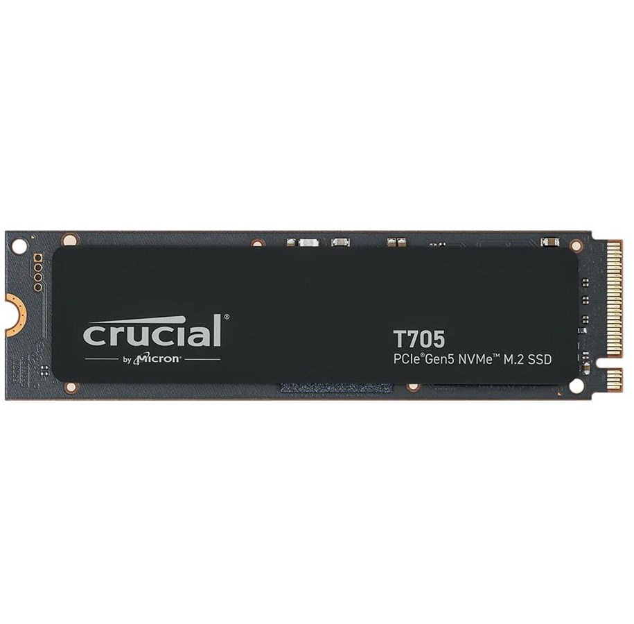 SSD - Crucial T705 SSD - 2TB - Ohne Kühlkörper - Schwarz - M.2 2280 - PCIe 5.0 - CT2000T705SSD3