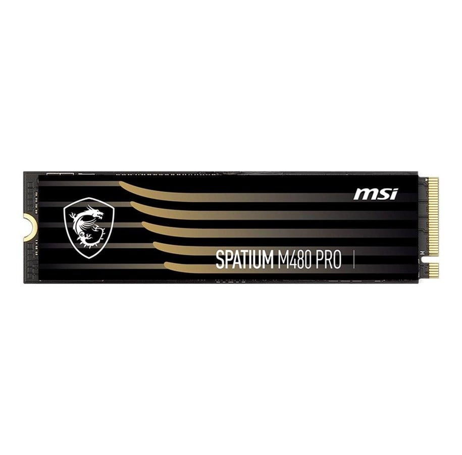 SSD - MSI Spatium M480 PRO SSD - 1TB - Ohne Kühlkörper - M.2 2280 - PCIe 4.0 - S78-440L1G0-P83