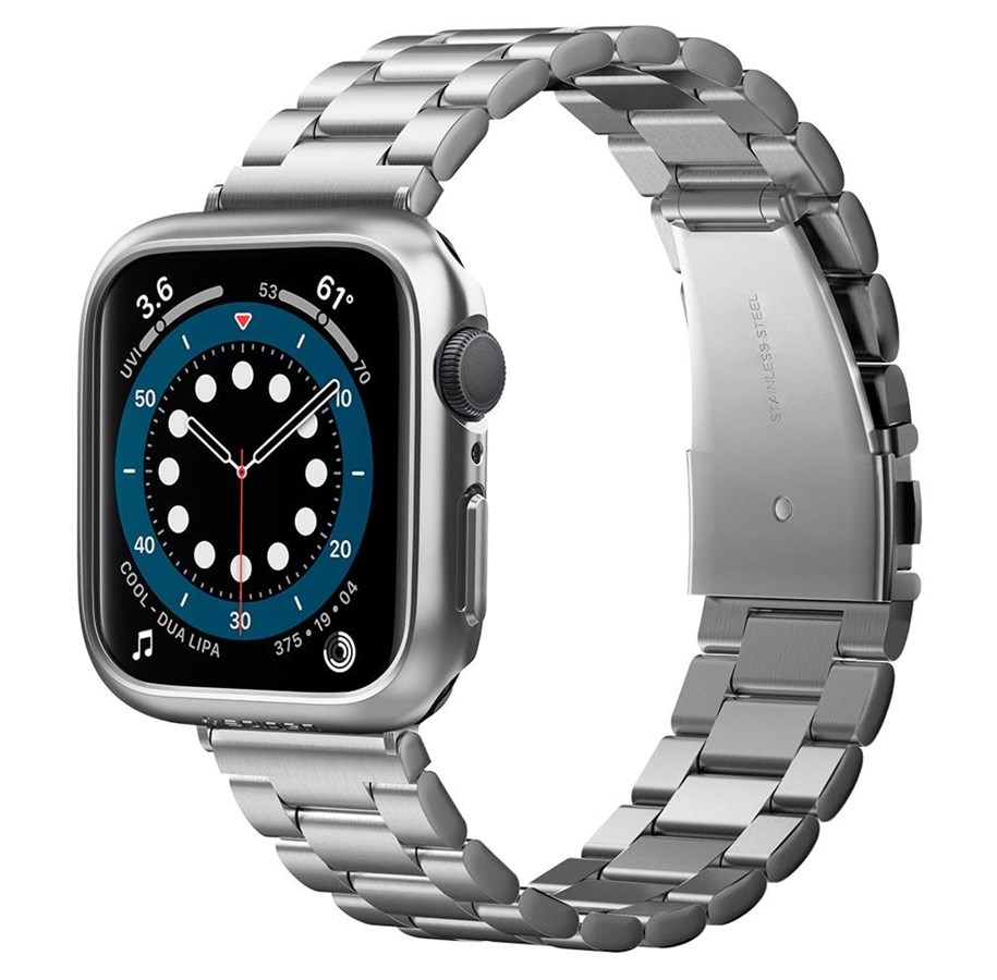 Smartwatch - Accessories - Spigen Thin Fit - graphite - Apple Watch SE 2022/6/SE/5/4 (44 mm) - ACS02957