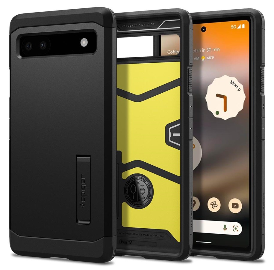 Handys - Cover & Cases - Spigen Tough Armor - black - Google Pixel 6a - ACS04479