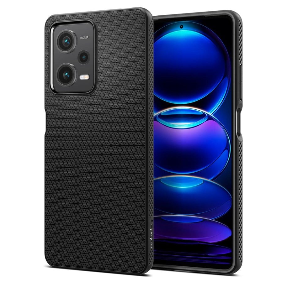 Handys - Cover & Cases - Spigen Liquid Air - black - Xiaomi Redmi Note 12 Pro 5G/POCO X5 Pro 5G - ACS05788