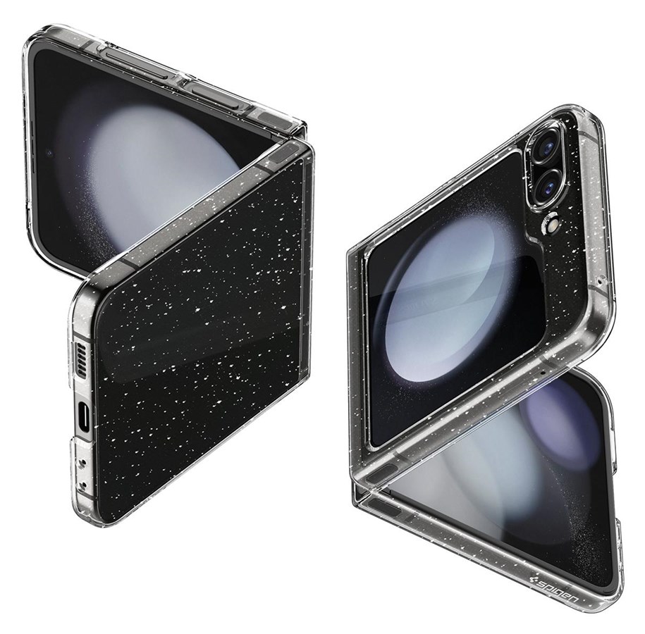 Handys - Cover & Cases - Spigen Air Skin Glitter - crystal quartz - Samsung Galaxy Z Flip5 - ACS06234