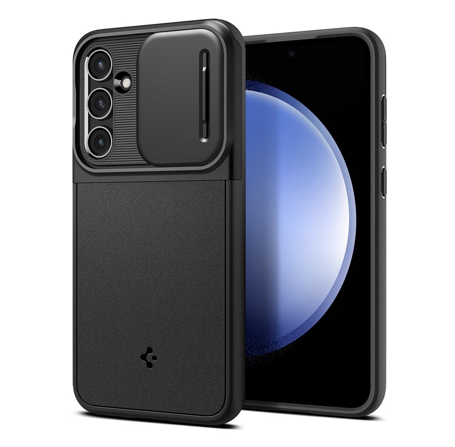 Handys - Cover & Cases - Spigen Optik Armor - black - Samsung Galaxy S23 FE - ACS06380