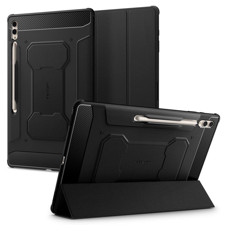 Tablets - Cover & Case - Spigen Rugged Armor Pro - black - Samsung Galaxy Tab S10/S9/S8 Ultra - ACS06538