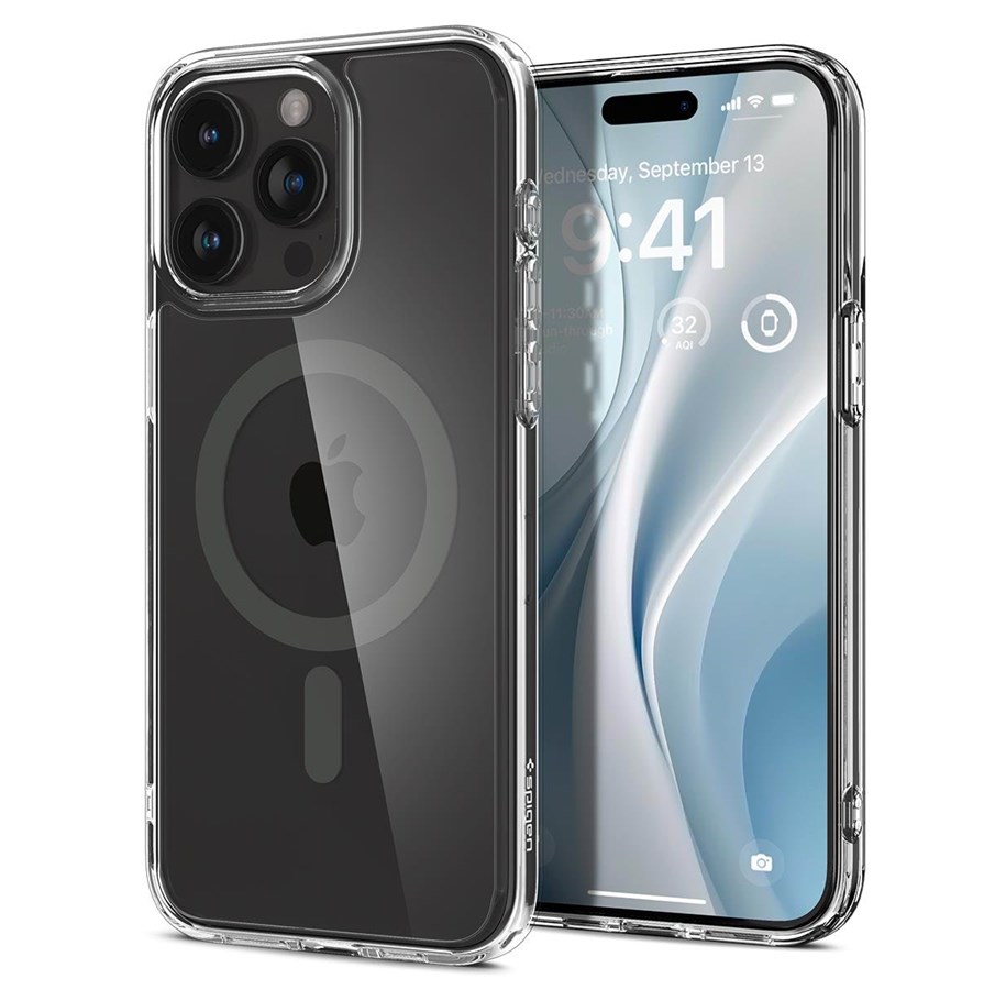 Handys - Cover & Cases - Spigen Ultra Hybrid MagSafe - graphite - iPhone 15 Pro Max - ACS06577
