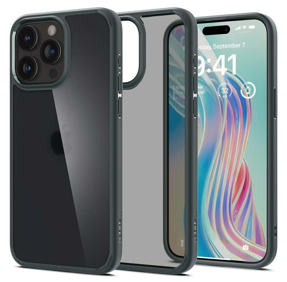 Handys - Cover & Cases - Spigen Ultra Hybrid - frost green - iPhone 15 Pro - ACS06710