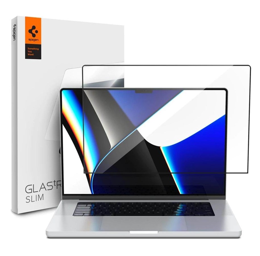 Systemzubehör - Spigen Glas.tR Slim 1 Pack - MacBook Pro 14" M5 2025/M4 2024/M3 2023/M2 2023/M1 2021 - AGL04234