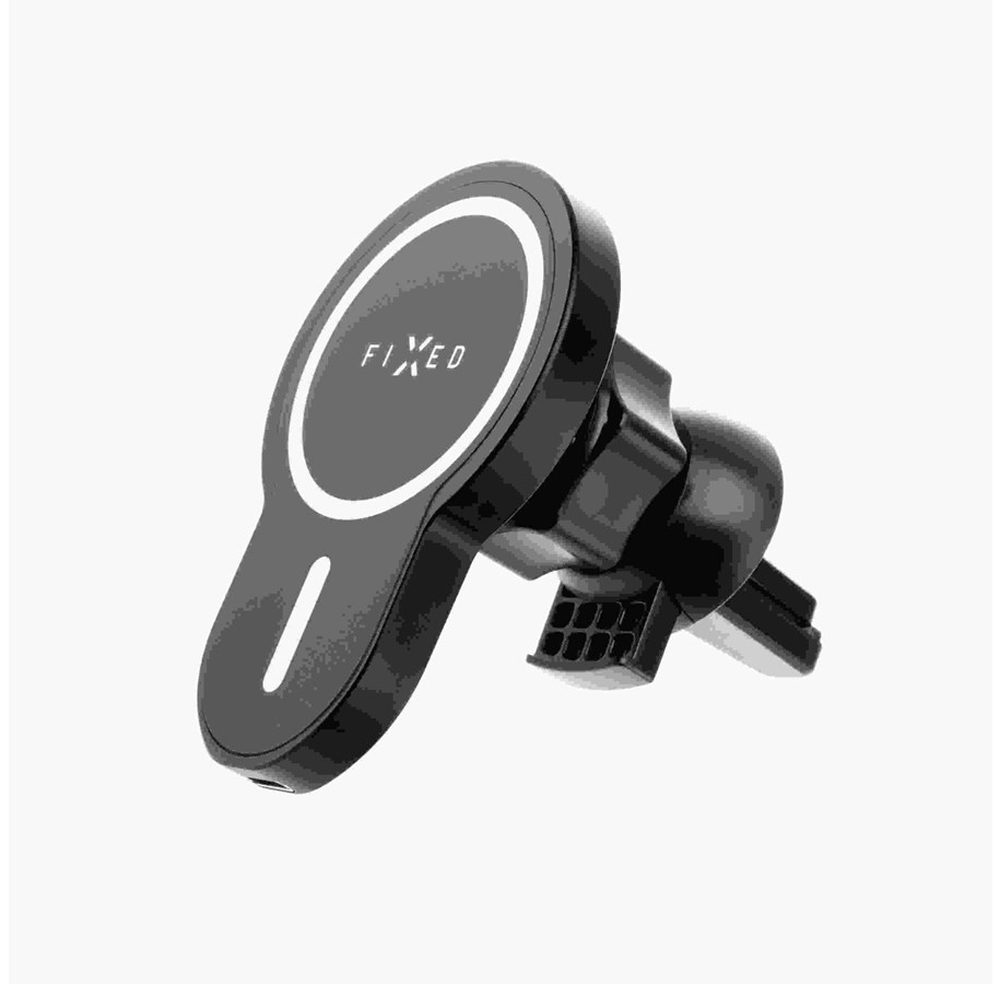 Handys - Adapter und Ladegeräte - FIXED MagClick 15W Airvent Car Mount Black - FIXMCLI-BK