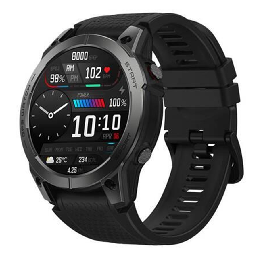 Smartwatches, Pulsuhren, Sportuhren & Schrittzähler - Zeblaze Smartwatch  Stratos 3 (Black) - Stratos 3 Black