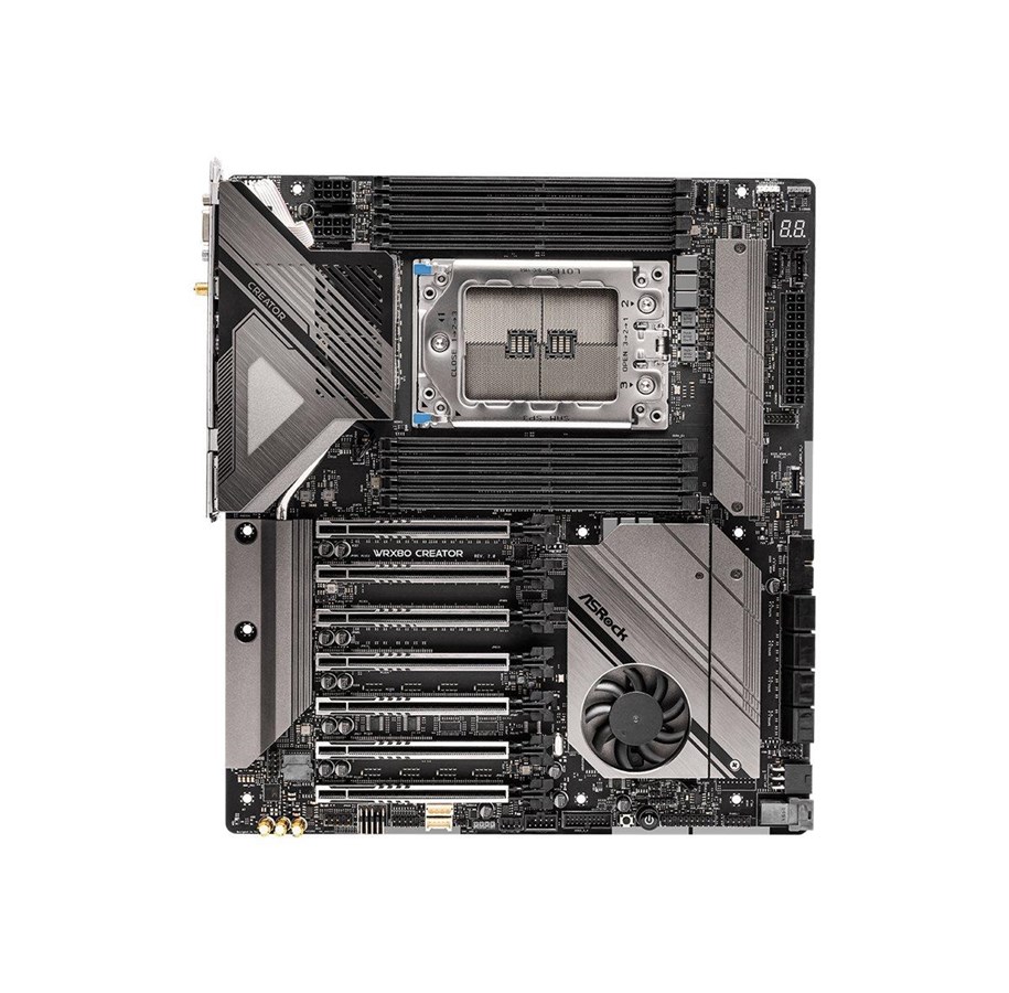 Mainboard - ASRock WRX80 Creator R2.0 Mainboard - AMD WRX80 - AMD sWRX8 - DDR4 RAM - Extended ATX - 90-MXBKH0-A0UAYZ