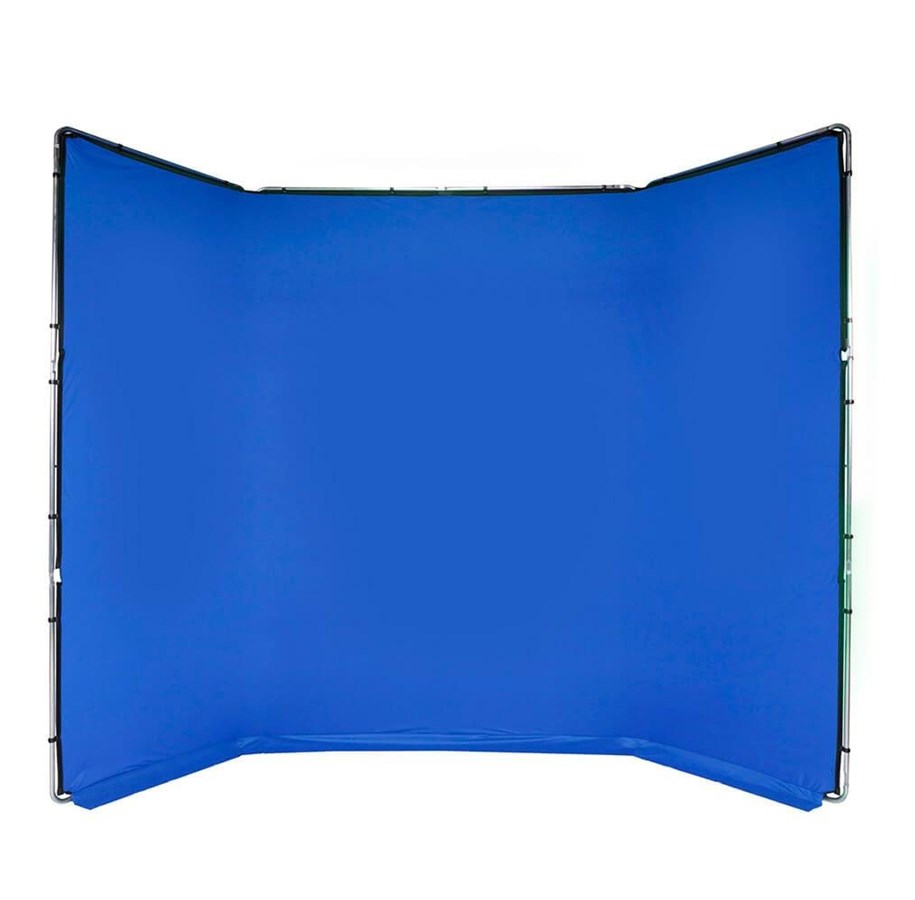 Foto & Video Zubehör - Manfrotto Background Kit Chroma Key 4301KB 4 x 2.9m Blue - MLBG4301KB