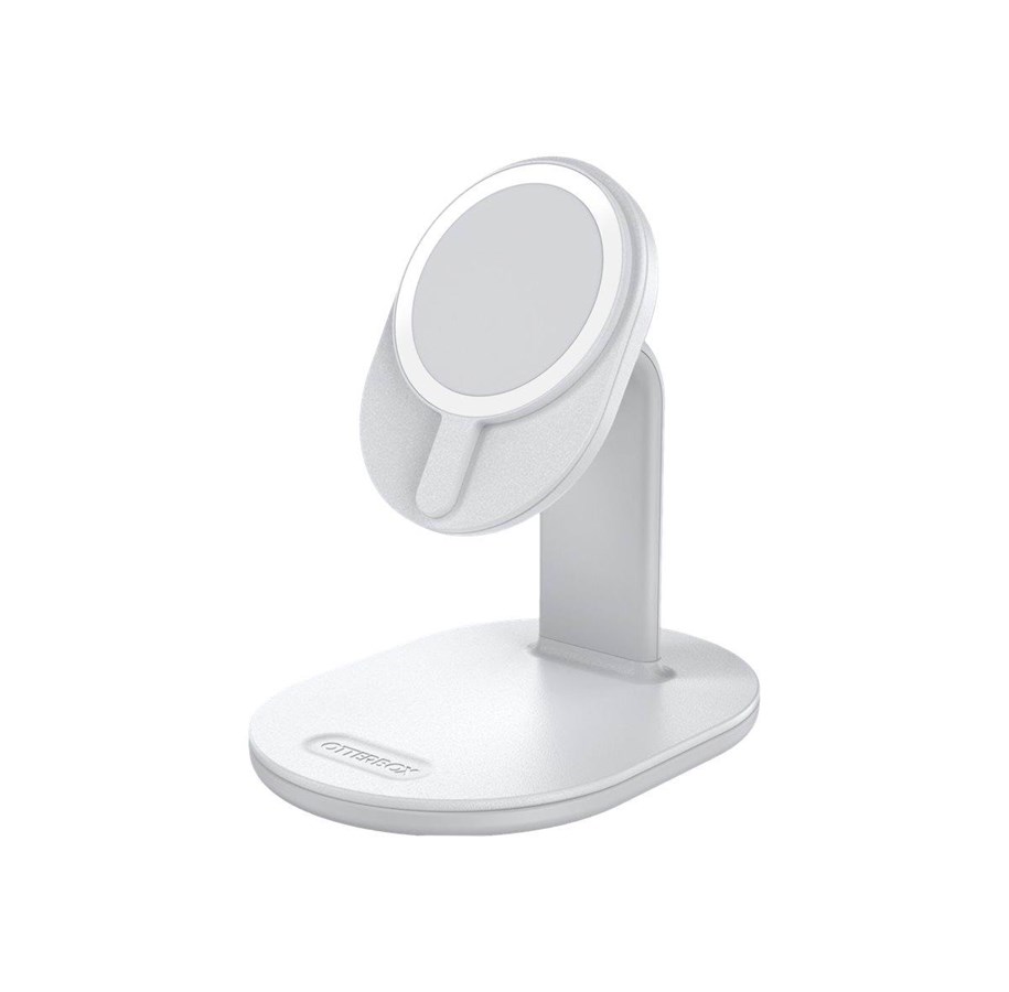 Handys - Adapter und Ladegeräte - OtterBox Magnetic Wireless Charging Stand - white_v2 - 78-81168