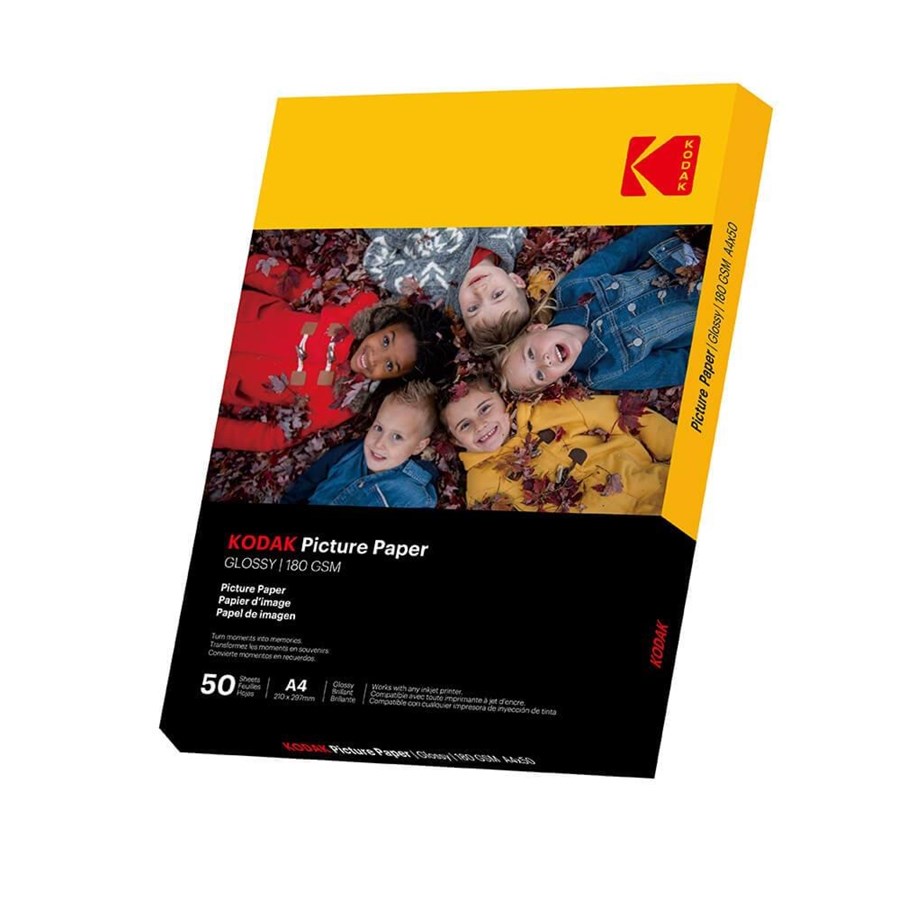 Fotoalbum & Archivierung - KODAK 21x29.7cm Glossy Photo Paper 180/m² 50 Sheets - 9891264