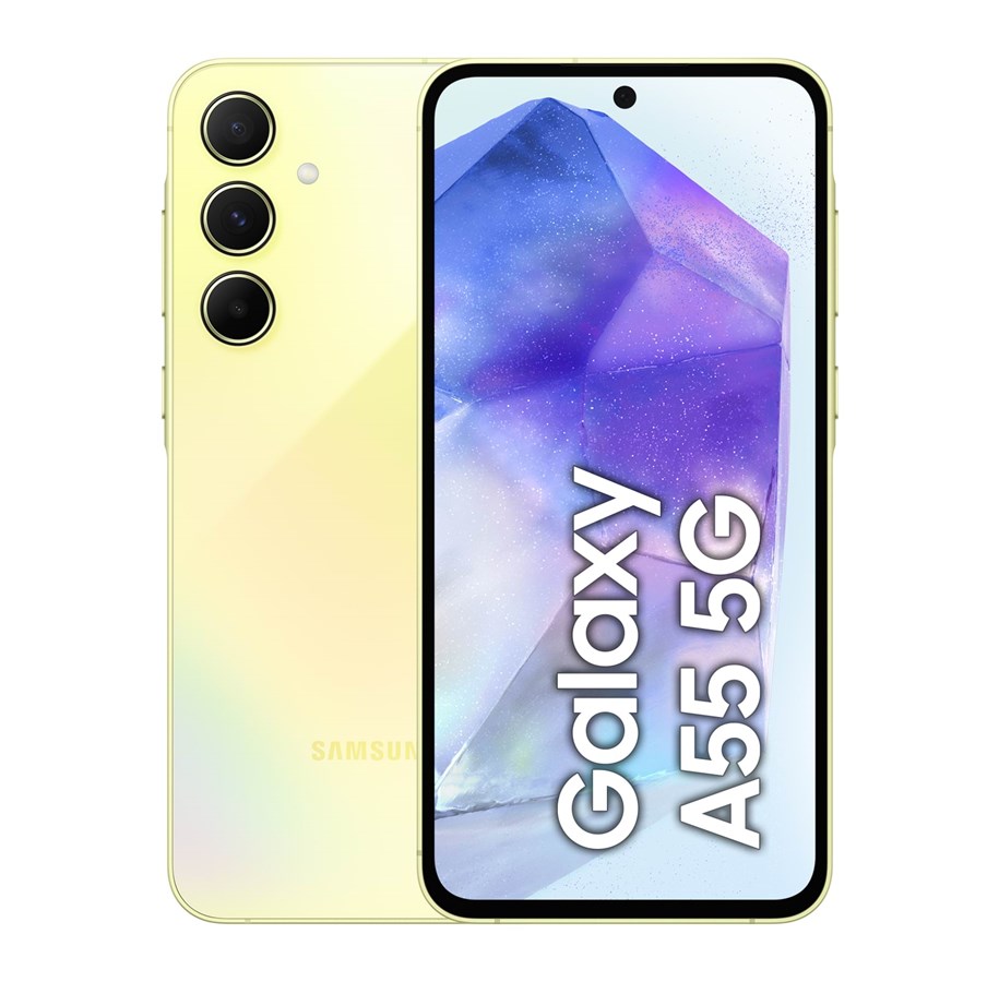 Handys & Smartphones - Samsung Galaxy A55 5G 128GB/8GB - Awesome Lemon - SM-A556BZYAEUB