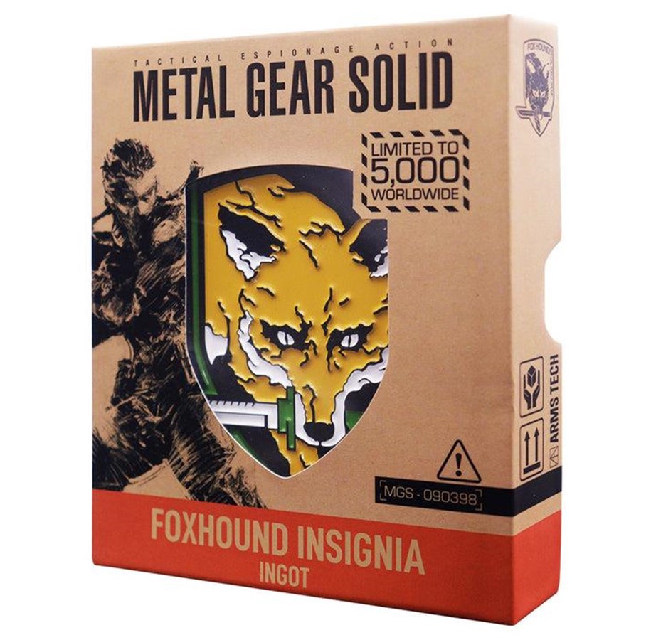 Merchandise - FaNaTtik - Metal Gear Solid FOXHOUND Insignia Limited Edition Ingot - KON-MGS02