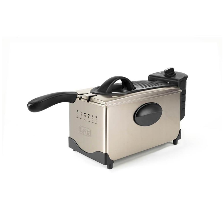 Fritteusen - Black & Decker Deep Fryer 3L Brushed - ES9730040B
