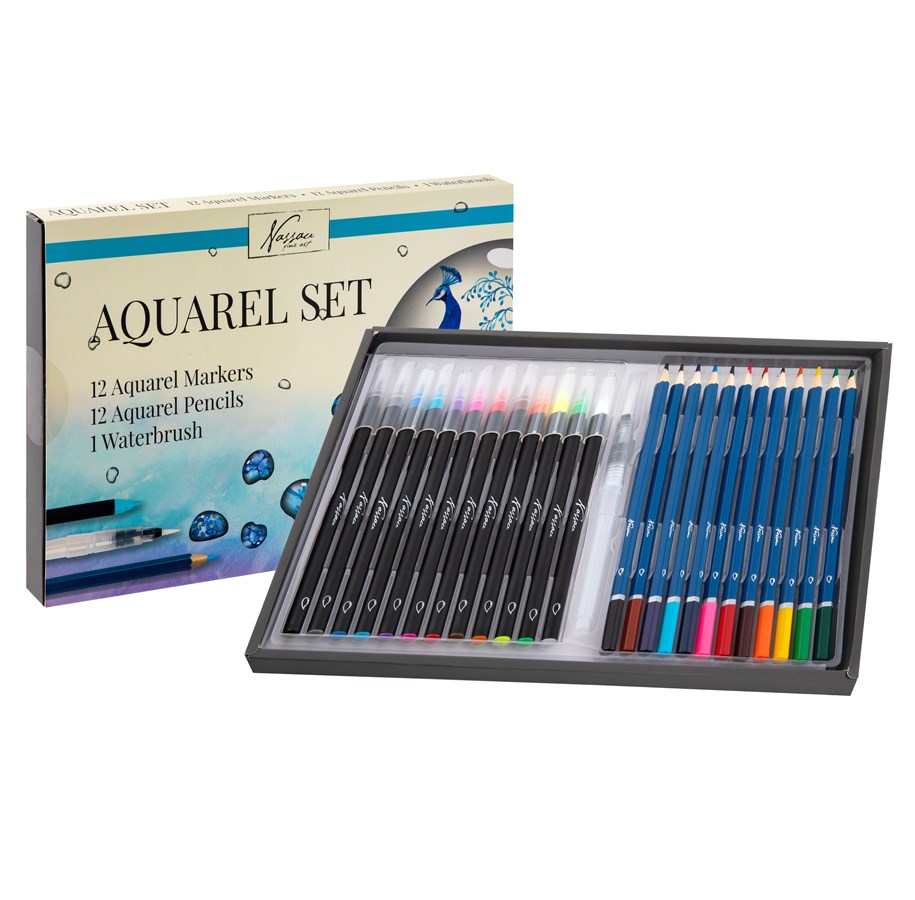 Kunst & Handwerk Ausstattung - Nassau Aquarel start set 13 pcs - AR0522/GE