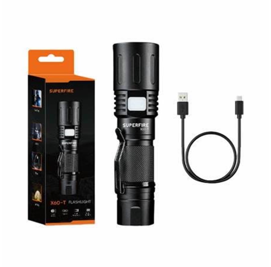 Smart-Home - Superfire Flashlight  X60-T 1500lm USB - X60-T