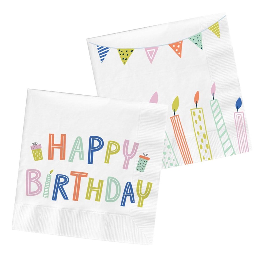 Spielzeug - Folat BV Paper Napkins Eco Party 20pcs. - 62837