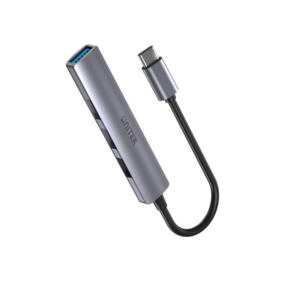 USB-Hubs - Unitek - hub - 4-in-1 USB C - 4 ports USB-Hubs - 4 - Grau - 20864941595